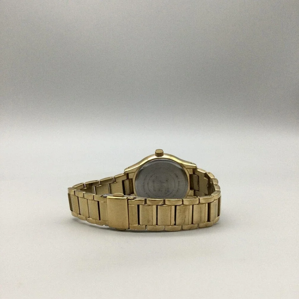 Armitron Now Womens Watch 32mm Blue Gold Tone Crystals New Battery 6.75
